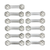 11 vintage faceted crystal knife holders