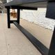 Banc en bois patiné noire