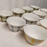 Lot d' anciennes tasses Torchons Vintage