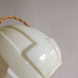 Art deco ball suspension in opaline