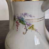 Porcelain Coffee Pot Decorated with Currants - Vintage 1900