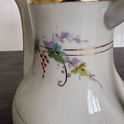 Porcelain Coffee Pot Decorated with Currants - Vintage 1900