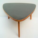 Tripod tripod table. oak, black laminate