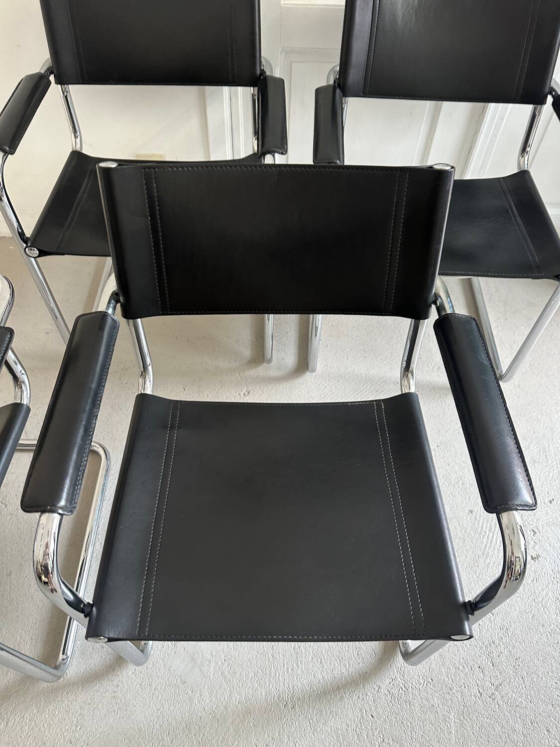 4 chairs Mart stam / Marcel breuer for Matteo Grasse