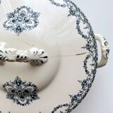 Lot of Plate, Platter, Ramier and Soup Tureen, Iron Earth, "Excelsior" service, E. Bourgeois, late 19th century