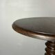 Midcentury brutalist wood turned side table, Charles Dudouyt style, 1950s