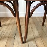 Set of 5 baumann bistro chairs in bent wood stamped xxth