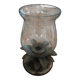 Bougeoir globe fleur