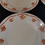 6 old FB dessert plates for Fénal Badonviller
