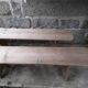 Paire de bancs rustiques 265 cm
