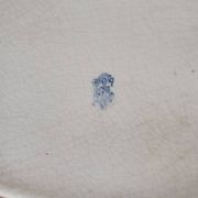 Plat ovale camaïeu de bleu en faïence de Gien