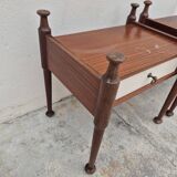 Pair of vintage 1970s Scandinavian style bedside tables