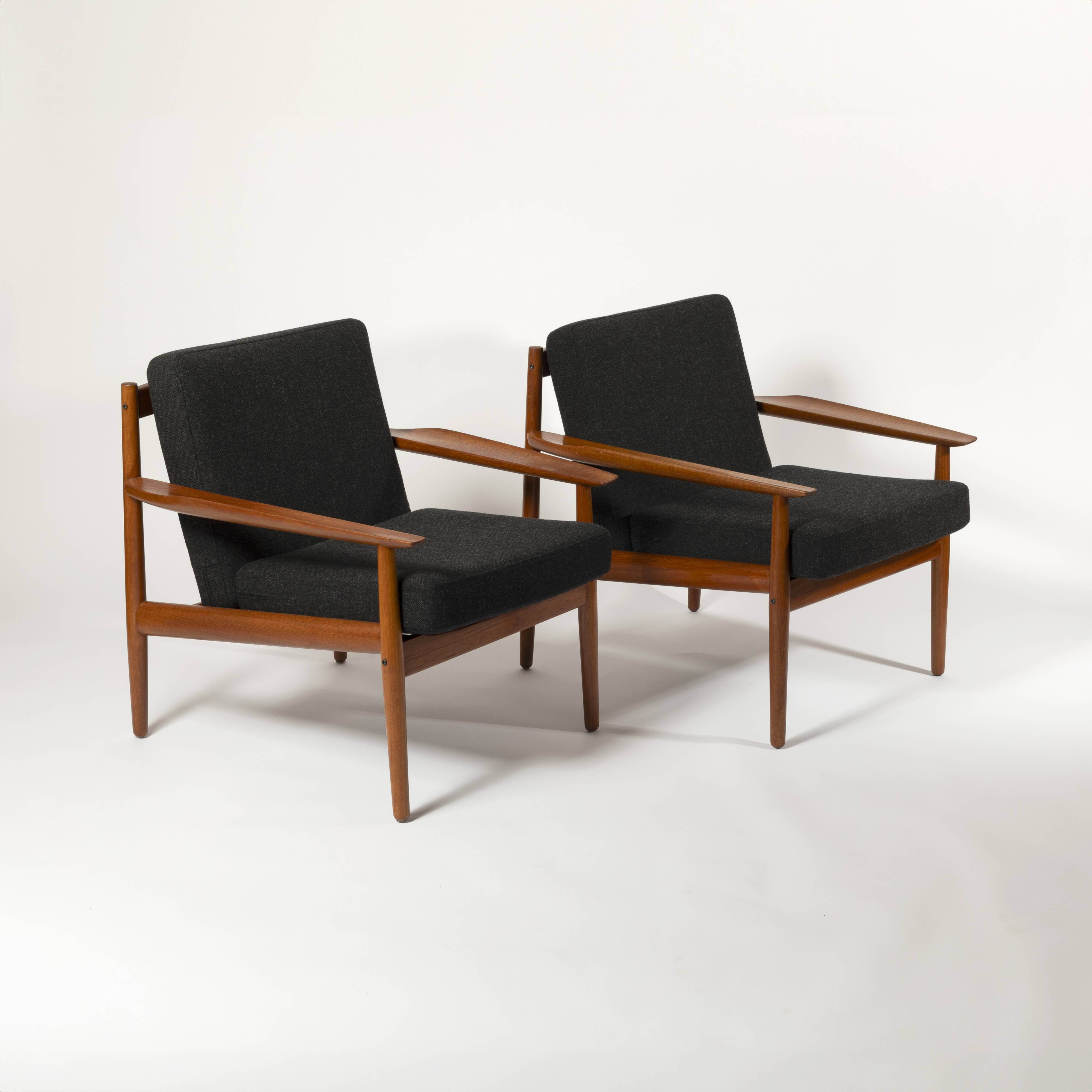 Set of 2 lounge chairs by Arne Vodder for Glostrup, Denmark, 1960s