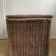 Set of two large trunks, vintage wicker storage chests