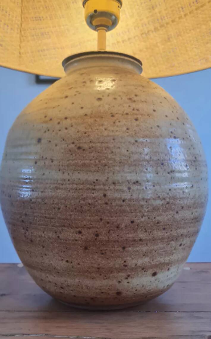 Sandstone lamp circa 1950