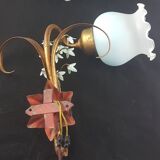 Pair of gilded metal thrush sconces