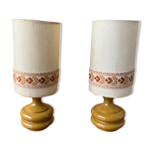 Pair of bedside lamps