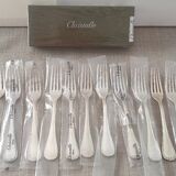 Set of 12 forks by Christofle