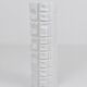 Large White Relief Op Art Porcelain Vase Rosenthal Germany, 1960s