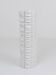 Large White Relief Op Art Porcelain Vase Rosenthal Germany, 1960s