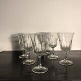 Verres à pied en cristal