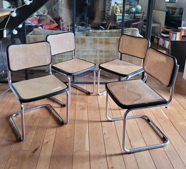Set of 4 Marcel Breuer chairs