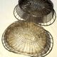 Two silver-plated baskets. Victorian style. Year 1960.