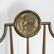 Vintage pair of Brass Tall Chairs from Chiavari, Italy 1950s