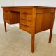 Vintage retro Danish mid-century teak desk by Bent Silberg Møbler 1960s