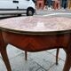 Table basse ancien d'appoint plateau style louis xv
