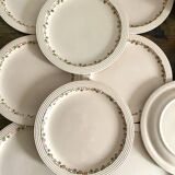 Assiettes plates Longwy modèle Betty