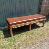 Old brasserie bench