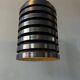 Vintage blue Danish mid-century pendant light