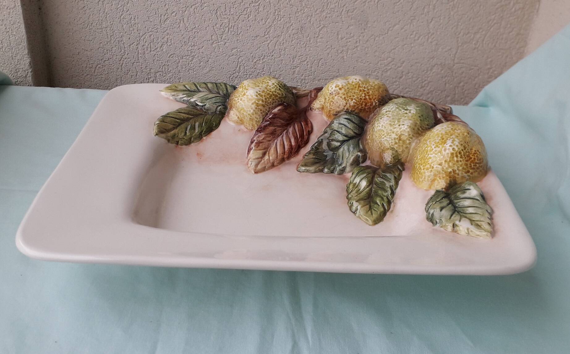 Chaumette Italy lemon barbotine dish