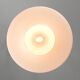 Mid-century Italian White Glass and Brass Pendant Lamp