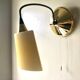 Applique Italie 1990 noir et or opaline jaune