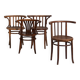 Antique armchairs with armrests (circa 1920). Set of 4 pieces no. 3
