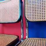 Series of 4 chairs B32, Marcel Breuer design