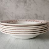 Set of 6 hollow plates Versailles