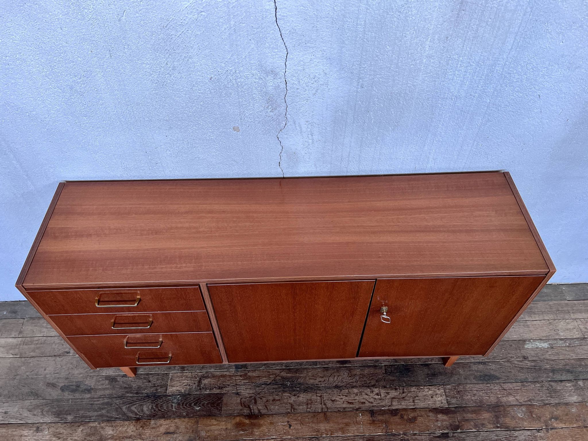 Vintage teak row from the 1960s