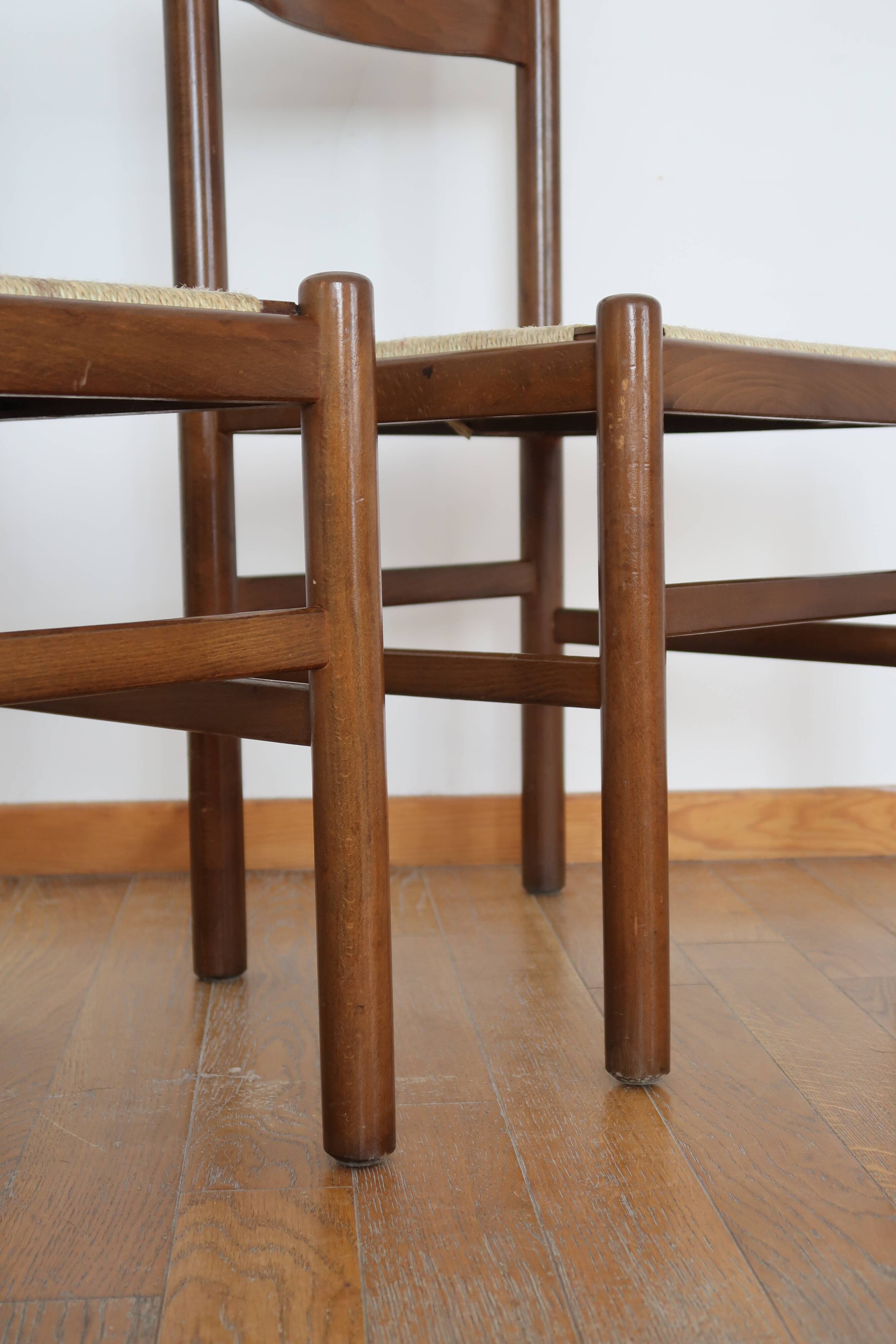Pair of mulched bistro chairs