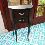 Black patina bedside table