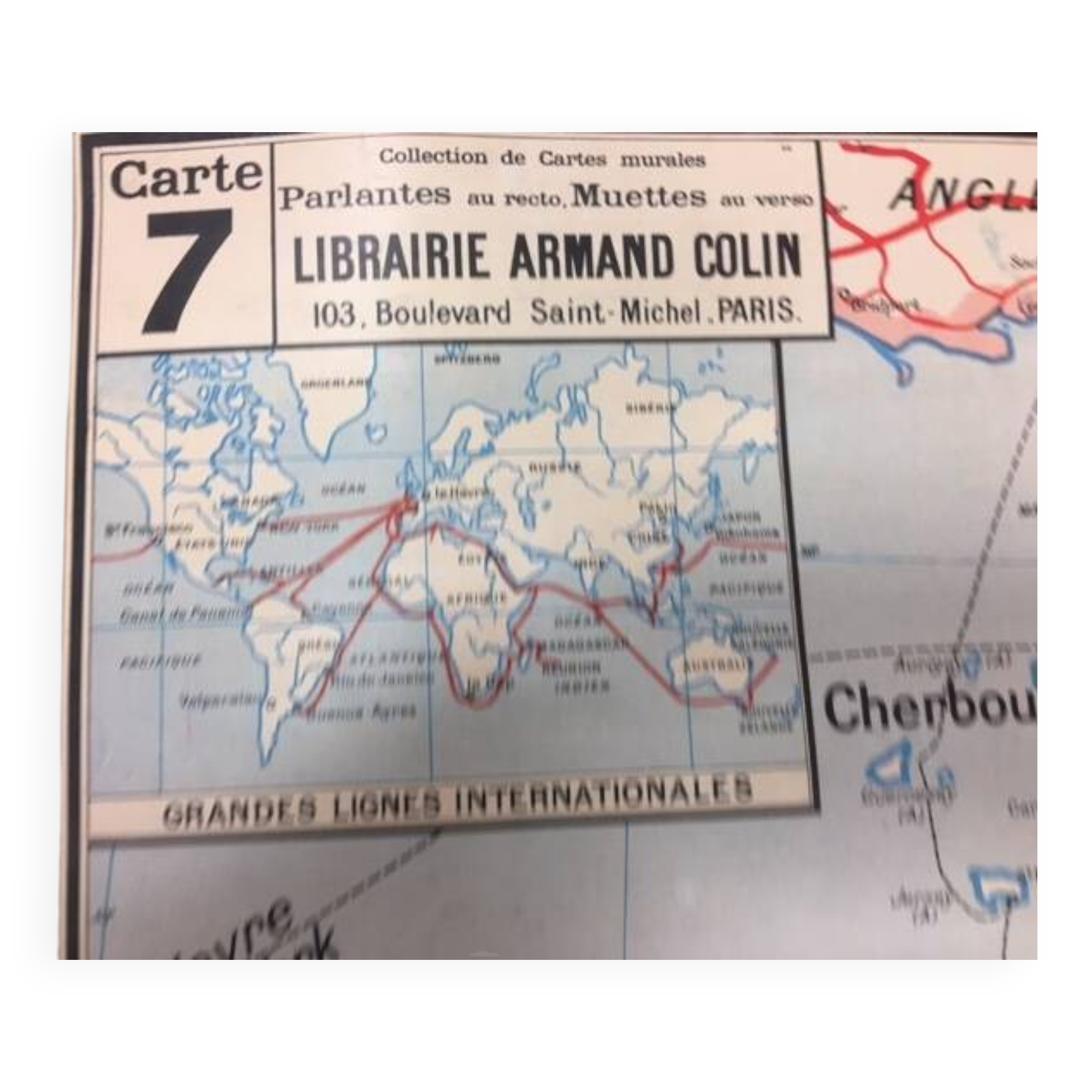 Vidal-Lablache Map No. 7 France Railways