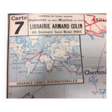 Vidal-Lablache Map No. 7 France Railways