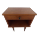 Vintage bedside table with 1 drawer and 1 niche, brass feet - very good condition.