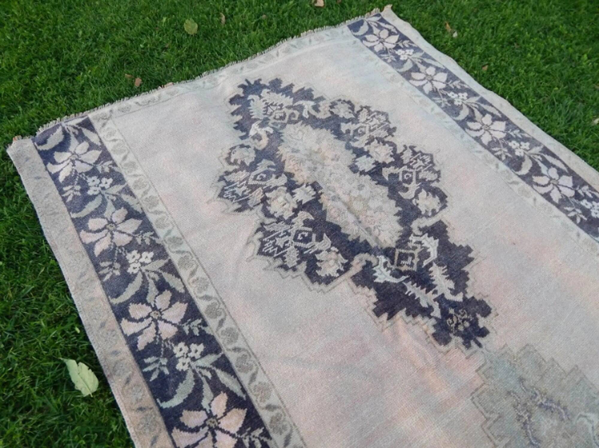 Vintage Turkish hallway rug 155x360 cm