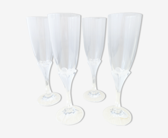 Set de 4 flutes à champagne en Cristal d'Arques modèle Granville | Selency
