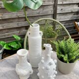 Set of 3 bleached vintage vases