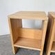 Pair of pine stools or bedside tables, mountain furniture, 1950s