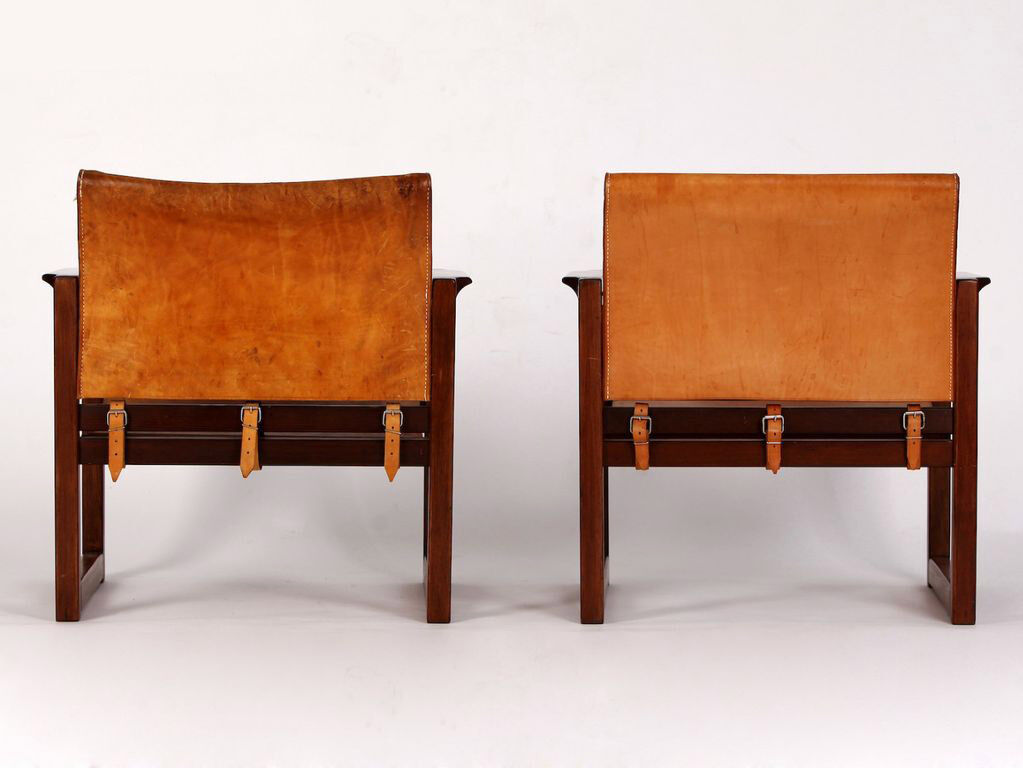Pair of Ikea Diana Safari chairs by Karin Mobring 1970s